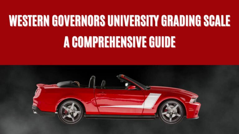 Western Governors University Grading Scale: A Comprehensive Guide ...